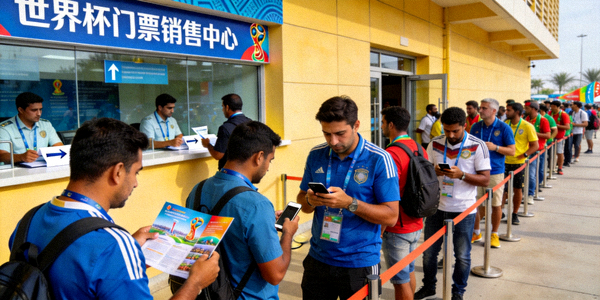 世界杯门票销售中心 - 球迷排队购买门票
